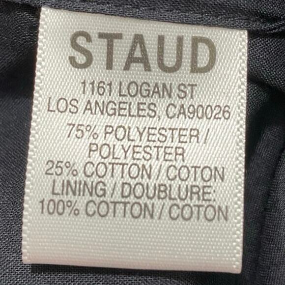 STAUD Portrait Maxi Dress In Black 10 NWT - Picture 10 of 10